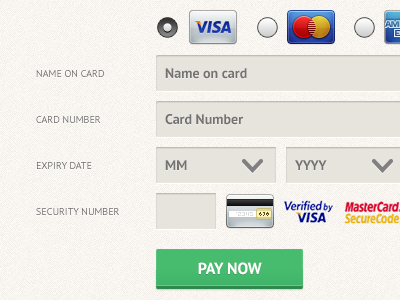 Payment Path button card dropdown form green input payment texture