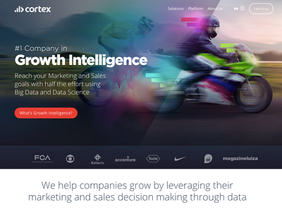 Cortex Intelligence b2b enterprise website