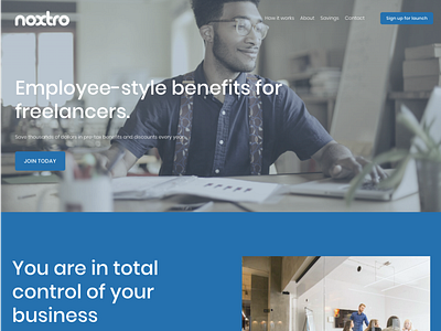 Noxtro Benefits b2b lead gen startup website