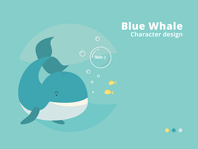 Blue Whale art cartoon cartoon character character character art comic design flat illustration vector