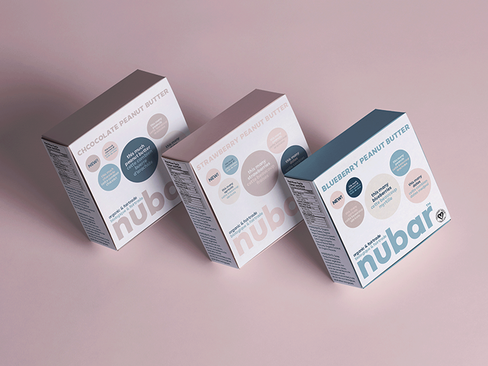 Nubar Snack Bar Packaging Series branding design package package design packaging packaging mockup pastel type typeart typographic typography vector