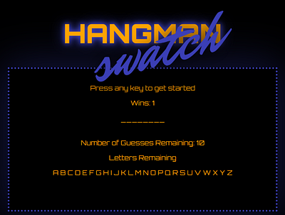 Hangman Game animation app design