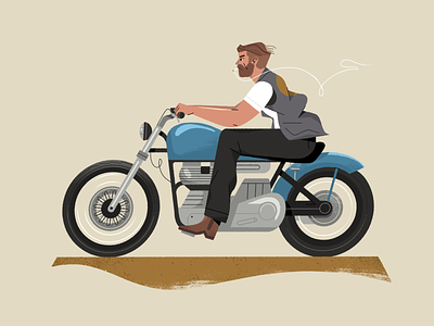 Biker. bike biker character character design illustration illustrator inspiration motorcycle photoshop styleframe veichle