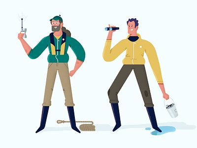 Ocean Explorers character character design explorers illustration inspiration recent styleframe