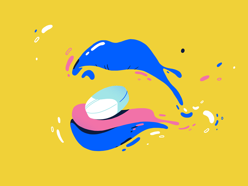 Lipsss design pop video styleframe medicine lips photoshop illustration