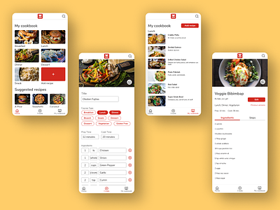 MyDish Recipe App food food and drink food app mobile app mobile app design mobile design mobile ui recipe recipe app recipes ui ui ux ui design uidesign uiux ux ux ui ux design uxdesign uxui