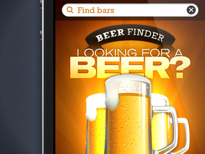 Find Bars! iphone ui