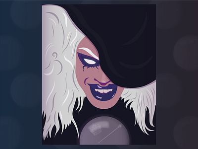 Yvie Oddly Has Her Eye on he Prize design halloween illustration portfolio rpdr witch yvie yvieoddly