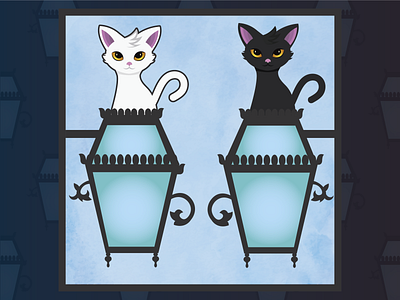 Cats n' Lamps cat cats design illustration lamps lisbon portfolio portugal
