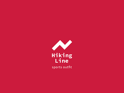 hikingline logo - challenge branding icon identity illustration logo typography vector