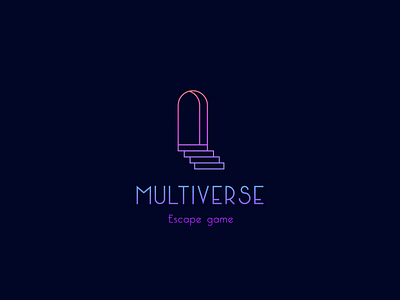 Multiverse logo challenge branding design icon identity illustration logo minimal typography vector