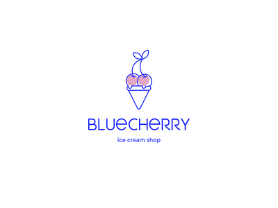 bluecherry - logo challenge branding design icon identity illustration illustrator logo minimal typography vector