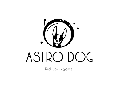 Astro Dog - logo challenge branding design flat identity illustration illustrator logo minimal vector