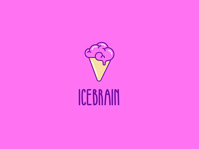 Icebrain - logo challenge branding design flat icon identity illustration illustrator logo minimal vector