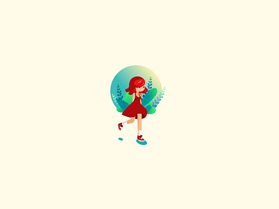 Walking girl