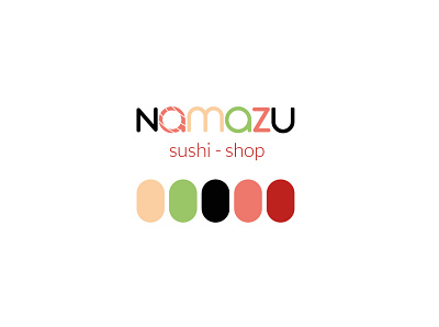 Logo - Namazu - Sushi shop branding logo vector