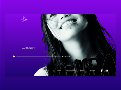 DJ TFlow - Webdesign - concept design identity ui ux web