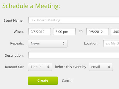 Schedule a Meeting Form date form form elements grey meeting schedule select menu text box