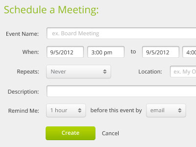 Schedule a Meeting Form