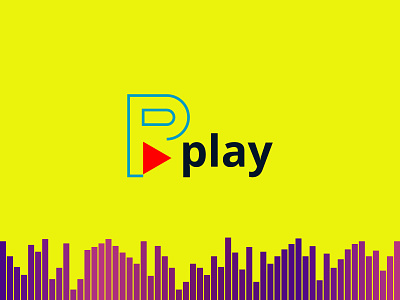 Play P Latter Logo animation branding design icon illustration lettering logo design logotype music music app music logo p typography ui ux vector