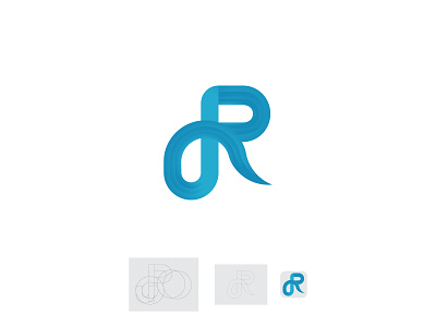 R Letter Logo animation app art blue branding digital dribbble facebook fiverr icon illustration instagram lettering logotype typography ui ux vector vector art visual design