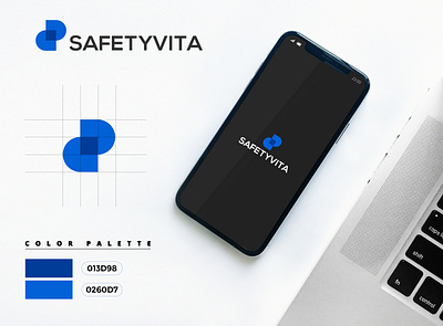 Safetyvita branding design icon illustration lettering logo minimal typography ui vector