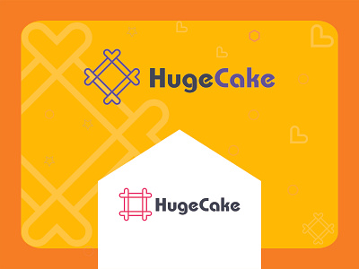 HugeCake animation app branding design flat icon identity illustration lettering minimal typography