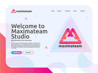 M logo mark for maximateam animation branding design identity illustration lettering logo minimal typography ux