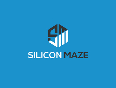 Silicon Maze animation app branding icon illustration lettering minimal typography ui ux