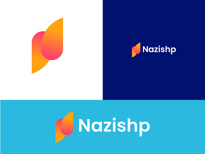 Nazishp Logo Design animation branding illustration illustrator lettering logo type typography ui vector web website