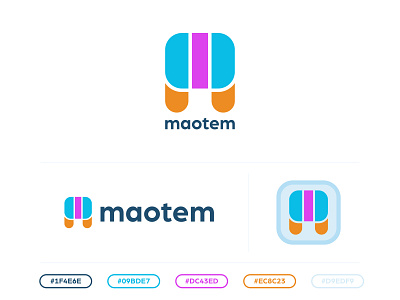 Letter Logo maotem animation app branding flat illustration lettering minimal typography ui ux