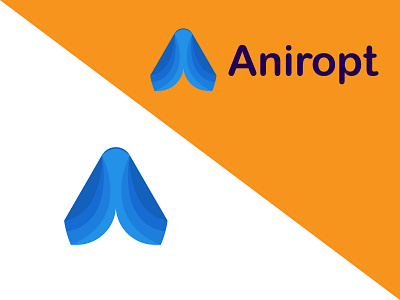 Aniropt Logo Design app branding design flat hand lettering illustration logo minimal typography ui ux vector