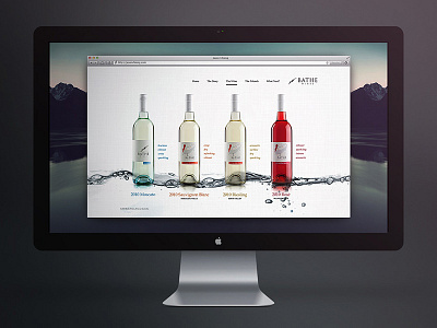 Bathe Wines responsive website wine