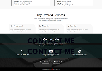 my work web designer website