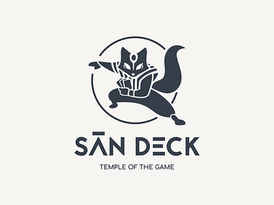 Logotype San Deck Game branding deck design fox game illustration illustrator japan logo logotype vector
