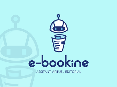 Logotype e-bookine branding design illustration illustrator logo typography ui vector