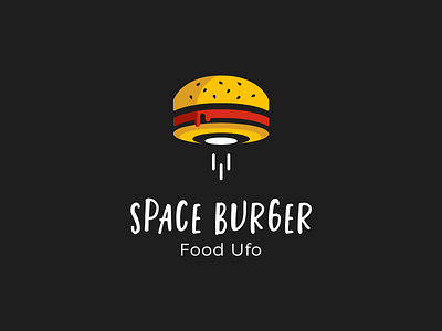 Logotype Space Burger branding design illustration illustrator logo typography ui vector