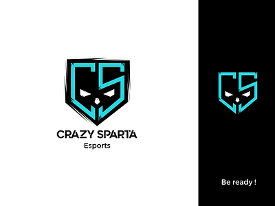 Logotype Crazy Sparta design esports illustrator logo logotype spartan vector web