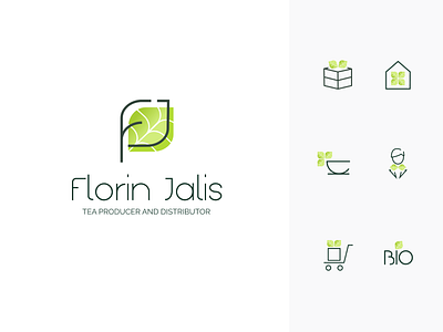 Logotype Florin Jalis branding icon iconography illustration illustrator logo logotype tea typography vector web