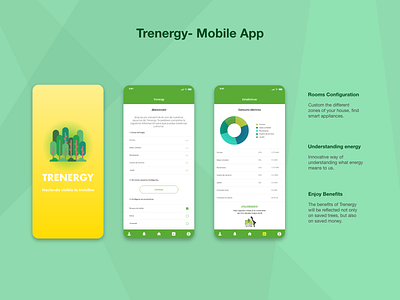 Trenergy App app design energy mobile mobile app mobile design ui ui ux uidesign ux uxdesign