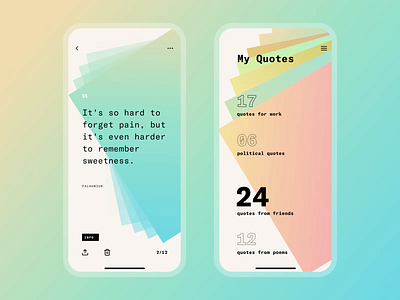Quotes App Designs Themes Templates And Downloadable Graphic Elements On Dribbble