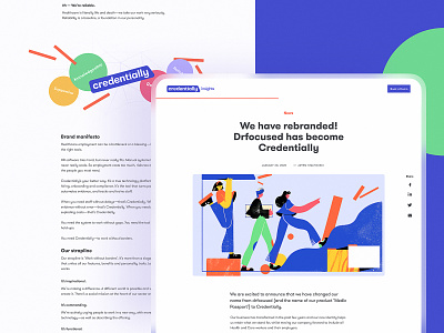 Credentially Website: Blog article blog design blog page blog post company blog design design studio graphic design illustration interface minimalism ui user experience user interface ux web web design web interface website design white theme