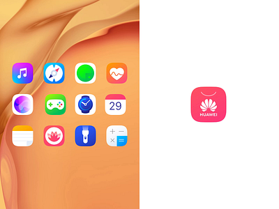 Icons for HUAWEI EMUI 10 android animation app icons design design studio graphic design graphics huawei icon design icons interaction interface mobile mobile design mobile interaction motion design ui user experience user experience design ux