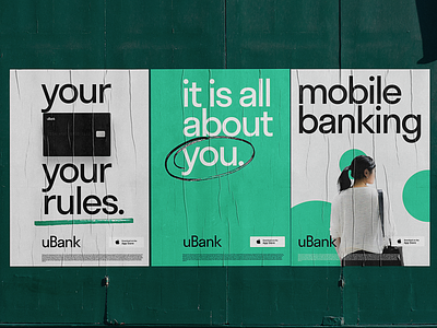 Mobile Banking Service Posters