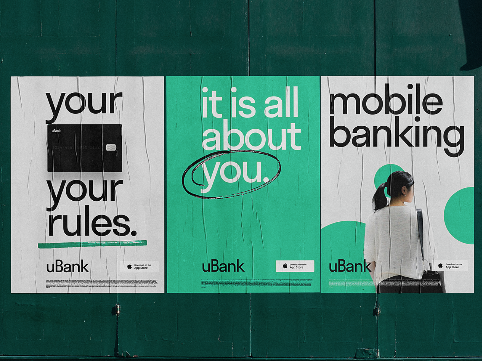 mobile banking print ad