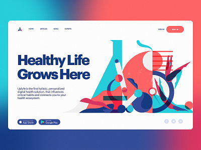 Uplyfe Landing Page Design