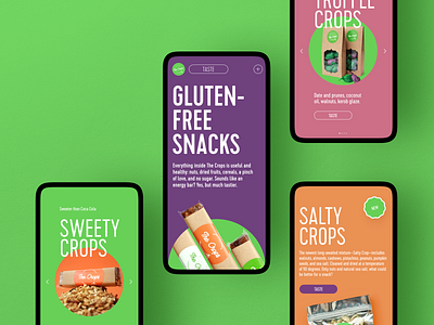 Healthy Snacks Mobile Website design design studio ecommerce food graphic design healthy eating healthy food healthy lifestyle interaction interface mobile mobile website promotion ui user experience ux web web design web marketing website design