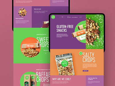 Healthy Snacks Website Design design design studio food graphic design healthy eating healthy food healthy lifestyle interaction interface marketing promotion snacks ui user experience ux web web design web marketing website website design
