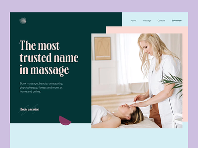 Massage Services Website Interactions animation beauty design design studio graphic design health healthcare interaction interface massage scroll animation services ui user experience ux web web design web marketing website website design