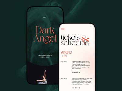 Ballet Company Mobile Website